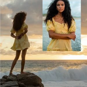 Billabong Yellow Mini Dress 🩵